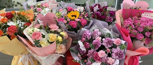横版花束
